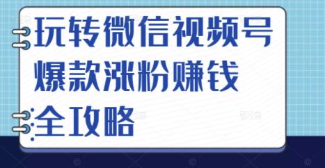 玩转微信视频号爆款涨粉赚钱全攻略，让你快速抓住流量风口，收获红利财富-轻创网