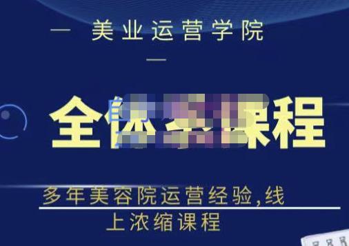 网红美容院全套营销落地课程，多年美容院运营经验，线上浓缩课程-轻创网