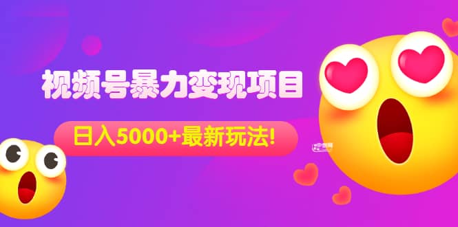 外面收费699的视频号暴力变现项目，日入5000 ，简单易操作当天见效果-轻创网