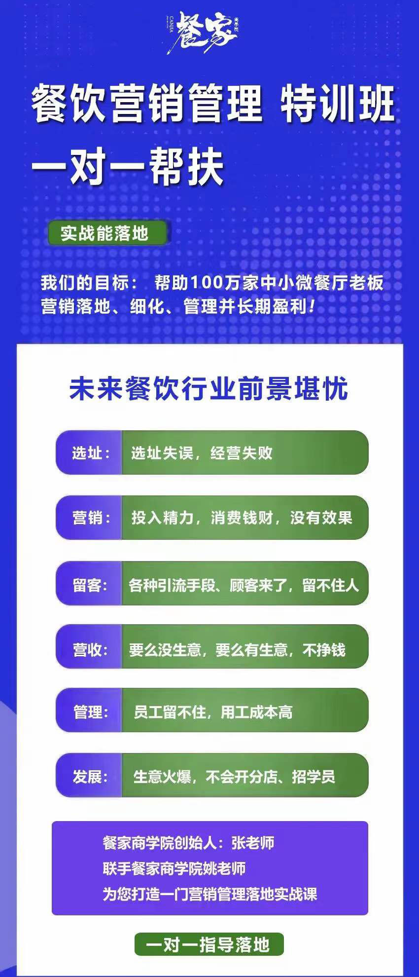 图片[1]-餐饮营销管理特训班：选址 营销 留客 营收 管理 发展-轻创网