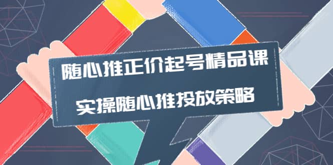 随心推正价起号精品课，实操随心推投放策略（5节课-价值298）-轻创网