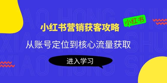 小红书营销获客攻略：从账号定位到核心流量获取，爆款笔记打造-轻创网