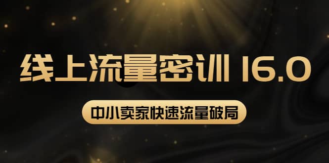 2022秋秋线上流量密训16.0：包含 暴力引流10W 中小卖家流量破局技巧 等等！-轻创网