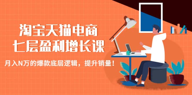 淘宝天猫电商七层盈利增长课：月入N万的爆款底层逻辑，提升销量-轻创网