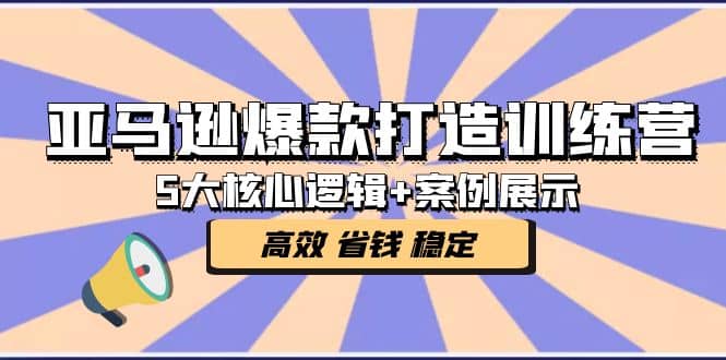 亚马逊爆款打造训练营：5大核心逻辑 案例展示 打造爆款链接 高效 省钱 稳定-轻创网