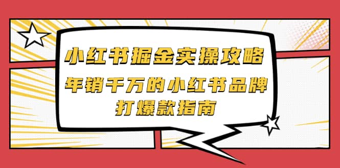 小红书掘金实操攻略，年销千万的小红书品牌打爆款指南-轻创网