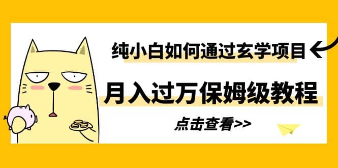 纯小白如何通过玄学项目月入过万保姆级教程-轻创网