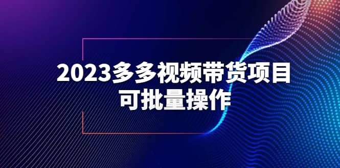 2023多多视频带货项目，可批量操作【保姆级教学】-轻创网