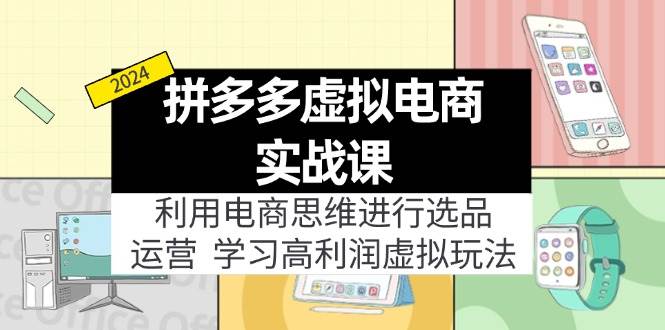 拼多多虚拟电商实战课：利用电商思维进行选品+运营，学习高利润虚拟玩法-轻创网